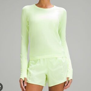 Lululemon Swiftly Tech Long-Sleeve Shirt 2.0 Waist length- Electric green